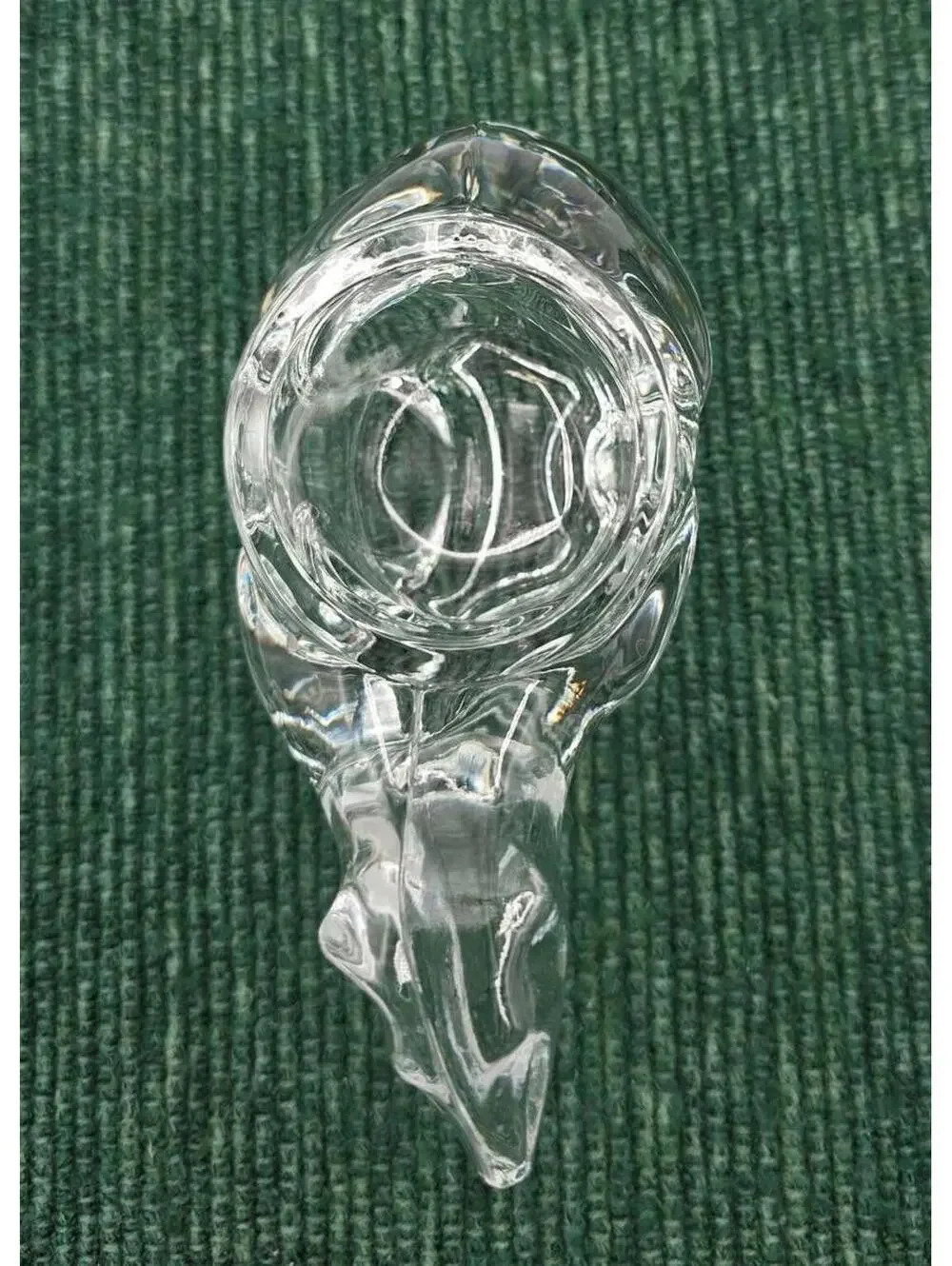 Vintage Indiana Glass Clear Glass Polar Bear Votive Tealight Candle Holder